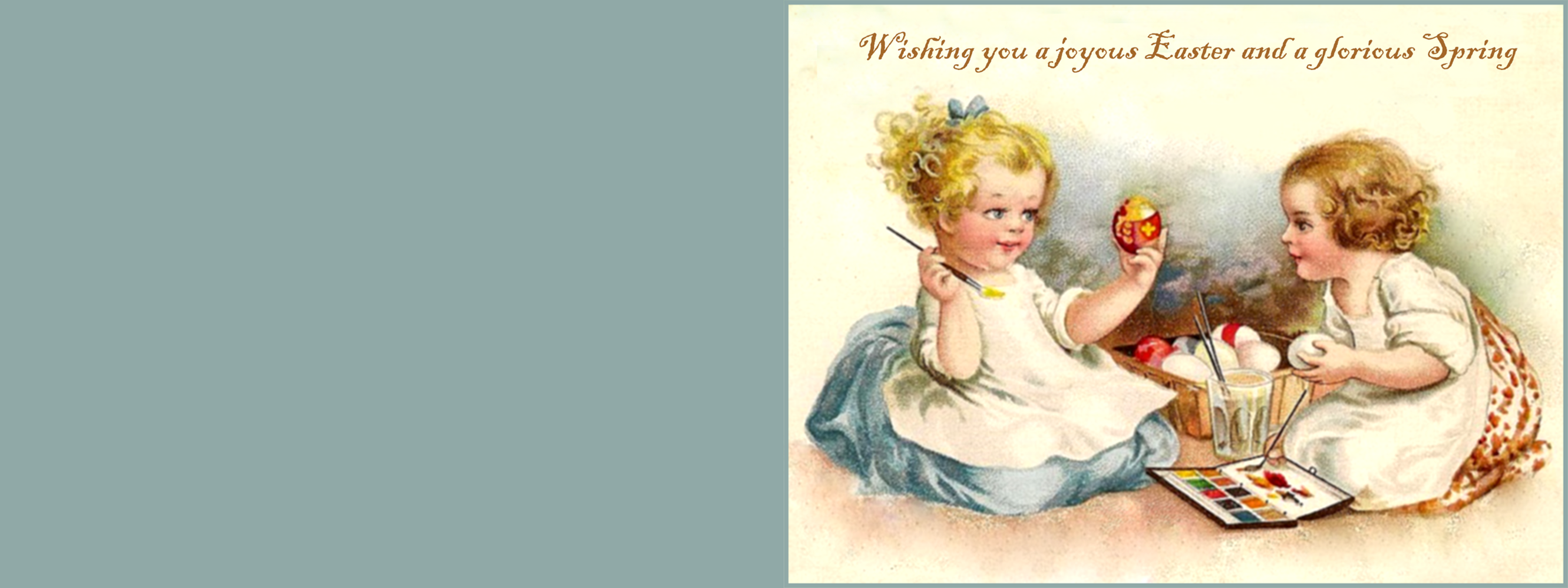 Cute vintage Easter greeting card.