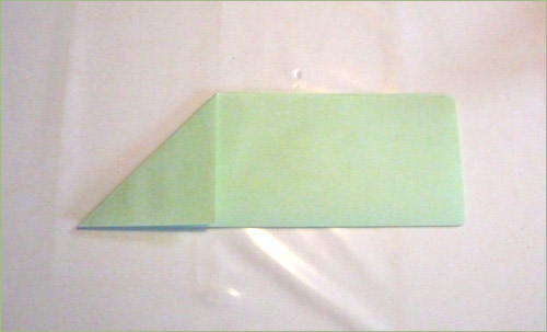 Origami airplane step 3.