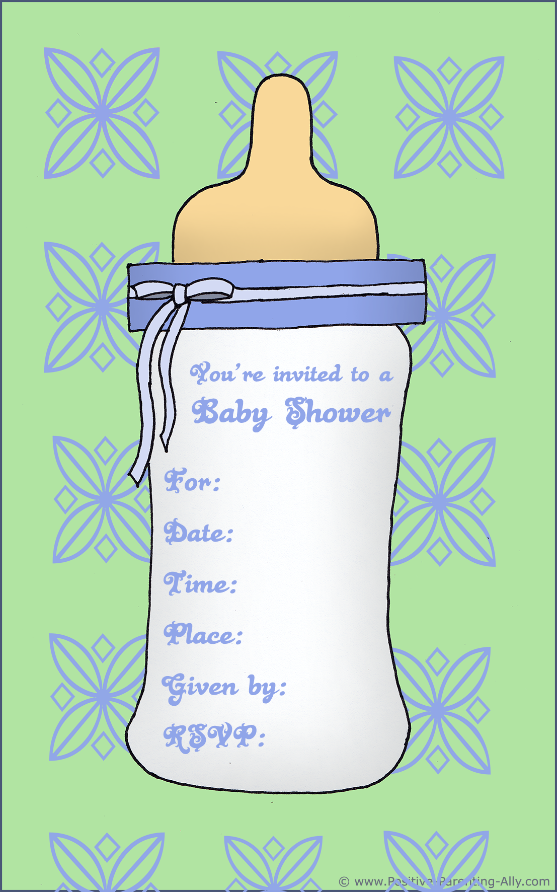 Baby Shower Free Printable Invitations