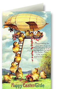 Example of easter greeting card
