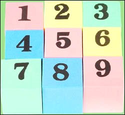 Toy blocks with numbers on can become great counting tools for preschoolers.