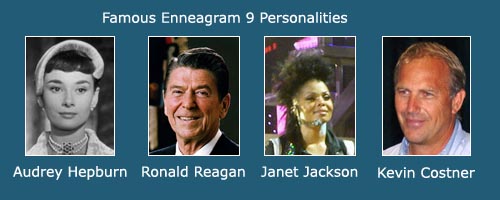 The Peacemaker - Ennegram 9 - Audrey Hepburn - Ronald Reagan - Janet Jackson - Kevin Costner